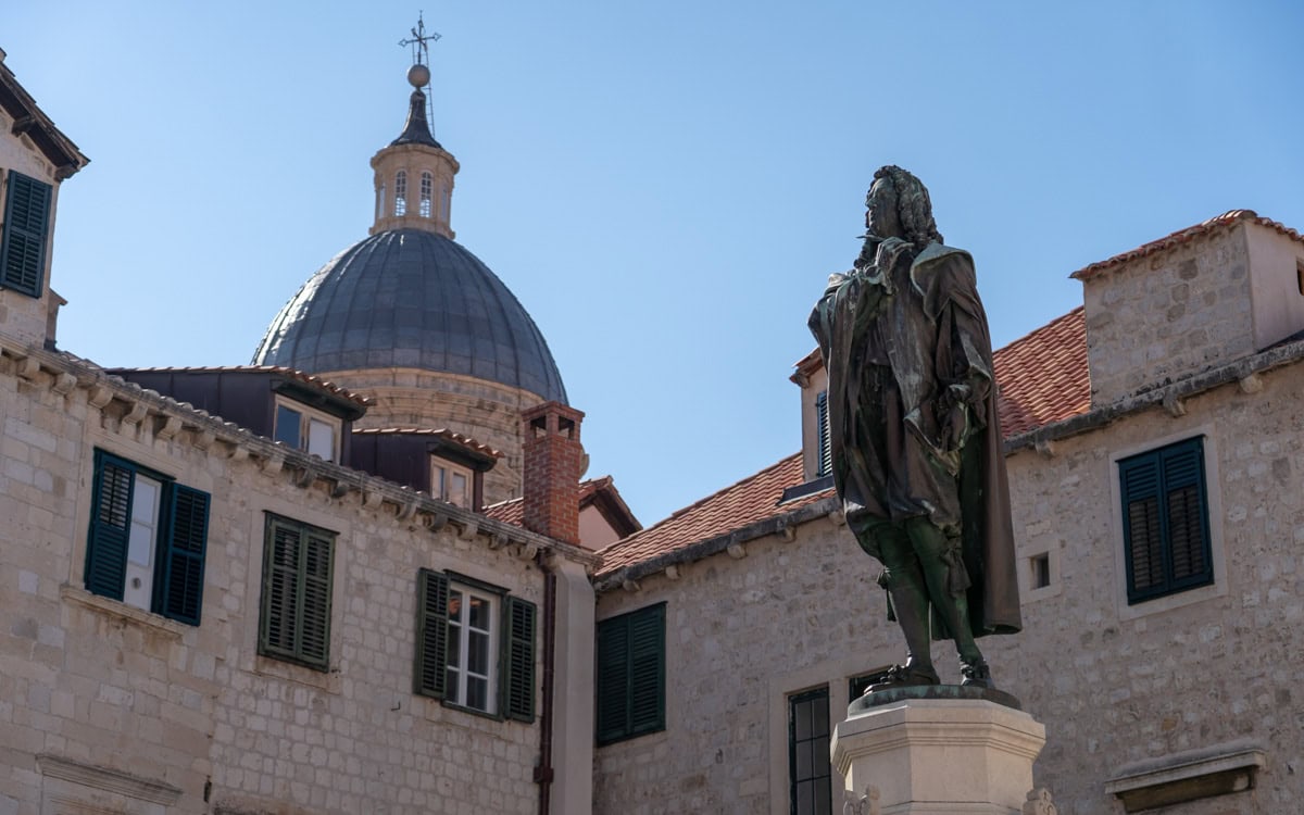 Monument of Ivan Gundulić, Gundulić Square, Dubrovnik, Croatia