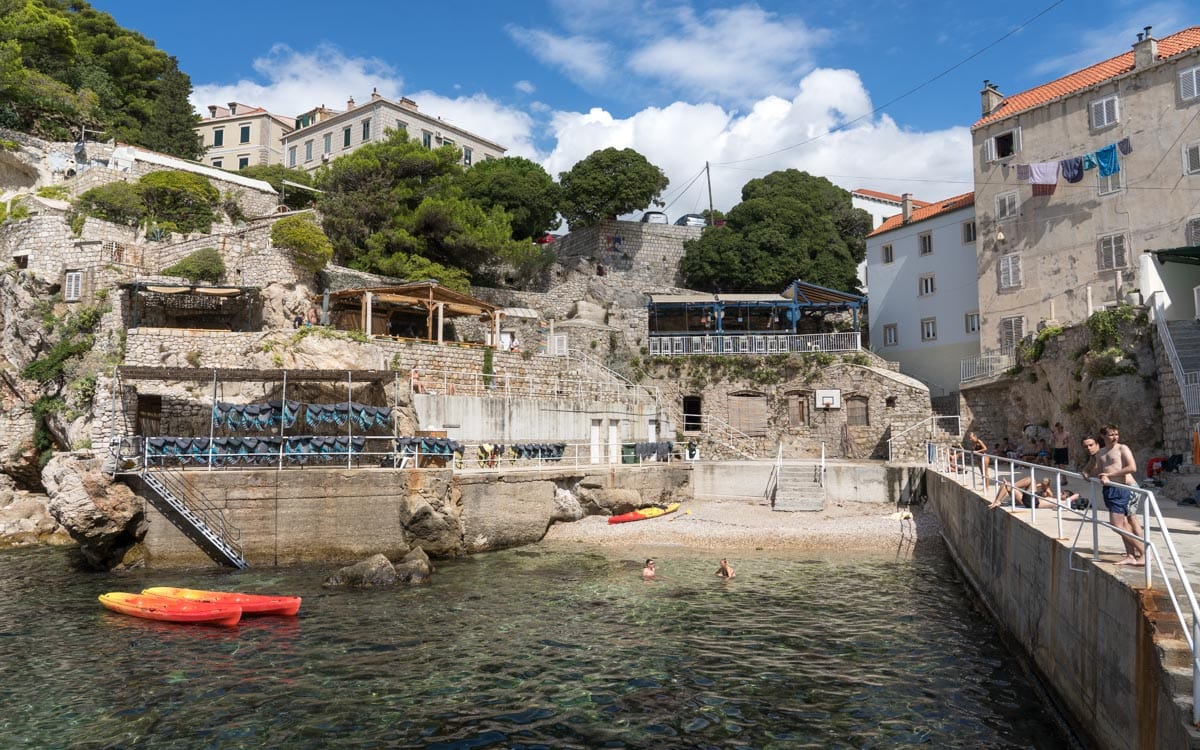 Secluded Šulić Beach in Dubrovnik, Croatia